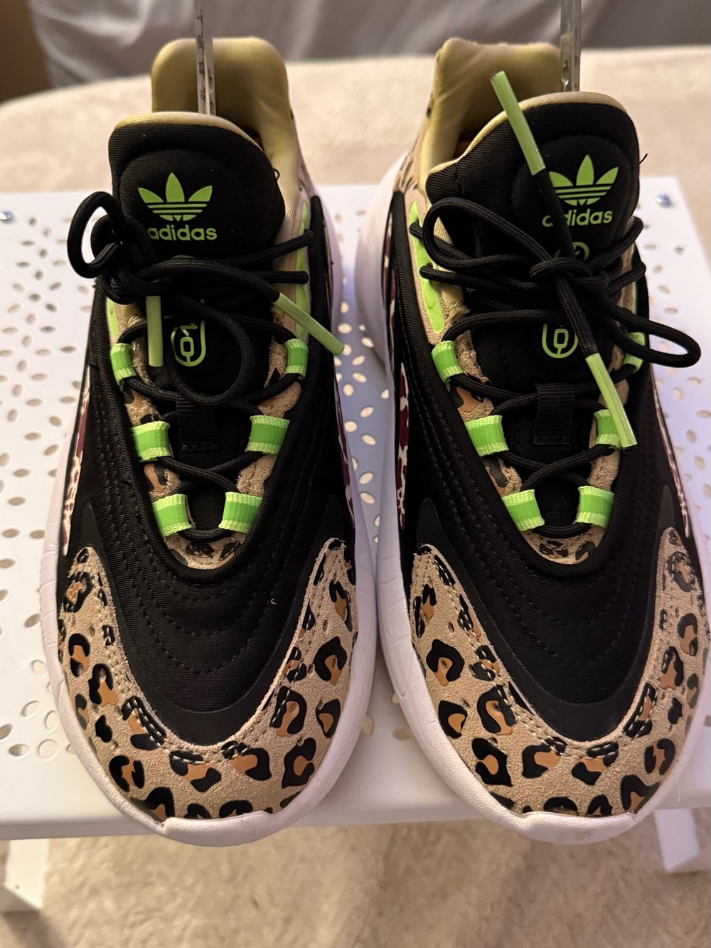 adidas Beige and Black Low-Top Sneaker